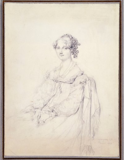 A honvéd arcképe. Mrs. Fleetwood Pellew alkotó: Jean Auguste Dominique Ingres