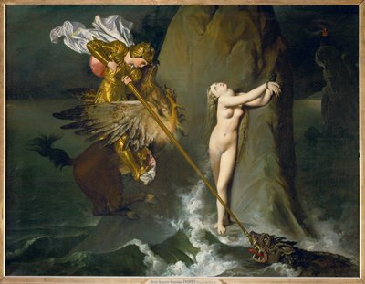 Roger és Angelique, egy jelenet Ariost Orlando című művéből ... alkotó: Jean Auguste Dominique Ingres