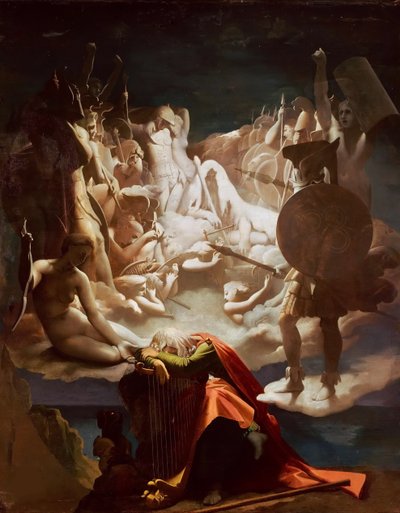 Ossian álma, 1813. alkotó: Jean Auguste Dominique Ingres