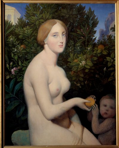 Venus a Paphos, Madame Balay (1833-1901) portréja. Jean Auguste Dominique Ingres (1780-1867) festménye, Alexandre Desgoffe (1805-1882) festménye alkotó: Jean Auguste Dominique Ingres