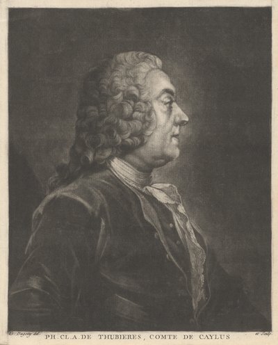 Ph. Cl. A. de Thubières, Caylus grófja alkotó: Jean Baptiste André Gautier Dagoty