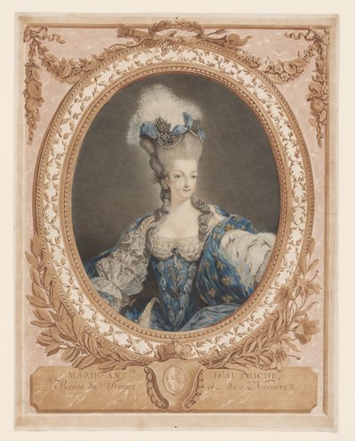 Marie Antoinette portréja alkotó: Jean-Baptiste Andre (after) Gautier Dagoty
