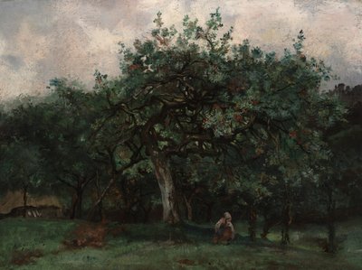 Kislánnyal táj alkotó: Jean Baptiste-Antoine Guillemet