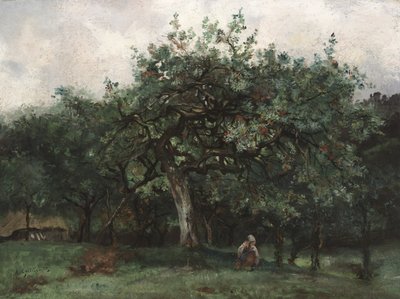 Kislánnyal táj alkotó: Jean Baptiste-Antoine Guillemet