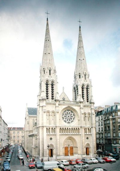 Homlokzati nézet, 1854-59-ben épült alkotó: Jean-Baptiste-Antoine Lassus