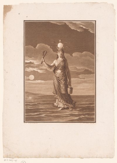 Ízisz, az ezer név istennője, vagy a megszemélyesített természet La Déesse Myrionime, Isis, vagy a Nature Personifiée alkotó: Jean Baptiste Blaise Simonet