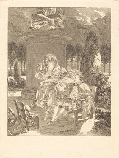 Thuileries este alkotó: Jean Baptiste Blaise Simonet after Pierre Antoine Baudouin