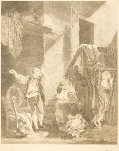 Rose és Colas alkotó: Jean Baptiste Blaise Simonet after Pierre Antoine Baudouin