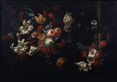 Jan Baptiste Bosschaert (1667-1746) ""csokor csendélete" (virágok) festménye, a Puskin Múzeum 18. századi magángyűjteménye, Moszkva alkotó: Jean Baptiste Bosschaert