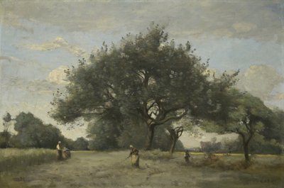 Almafák a mezőn, 1865-70 körül alkotó: Jean Baptiste Camille Corot