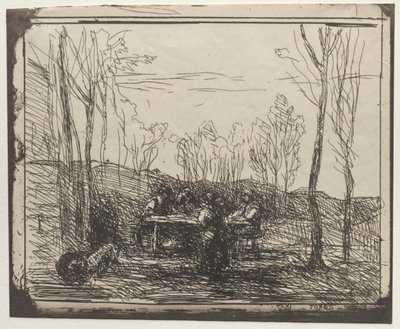 Reggeli egy Glade-ben alkotó: Jean Baptiste Camille Corot