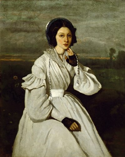 Claire Sennegon, 1837. alkotó: Jean Baptiste Camille Corot