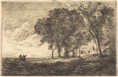 Italienische Landschaft, ca. 1865 von Jean Baptiste Camille Corot