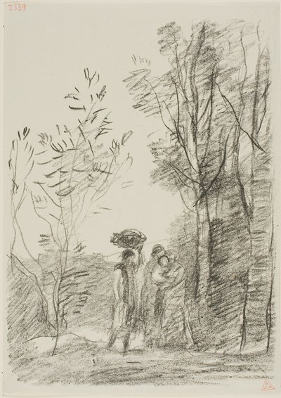 Találkozás az erdőben alkotó: Jean-Baptiste-Camille Corot