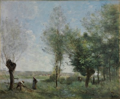Coubron emléke - Jean Baptiste Camille Corot (1796-1875) festménye - 1872 - Olaj, vászon - 46x55,3 - Szepmuveszeti Múzeum, Budapest alkotó: Jean-Baptiste-Camille Corot
