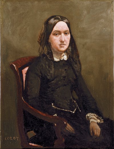 Mrs Bison, 1852 alkotó: Jean Baptiste Camille Corot