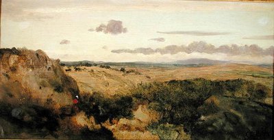 Hegyi táj, 1855-60 körül (olaj, vászon) alkotó: Jean Baptiste Camille Corot