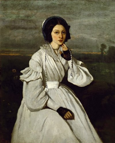 Claire Sennegon portréja alkotó: Jean Baptiste Camille Corot