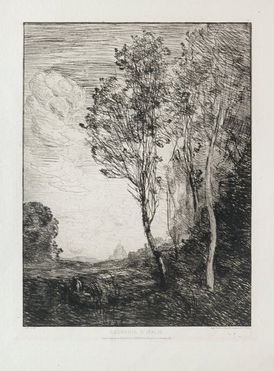 Szuvenír Olaszországból, 1863 alkotó: Jean Baptiste Camille Corot