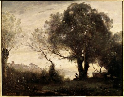 Castelgondolfo emléktárgy Olaszországban Jean Baptiste (Jean Baptiste) festménye Camille Corot (1796-1875) 19. század V. 0,65 X 0,81 m Párizs, Musee du Louvre alkotó: Jean Baptiste Camille Corot
