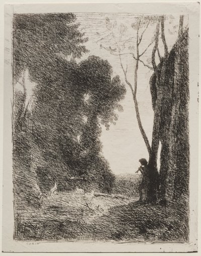 A kis juhász alkotó: Jean-Baptiste-Camille Corot