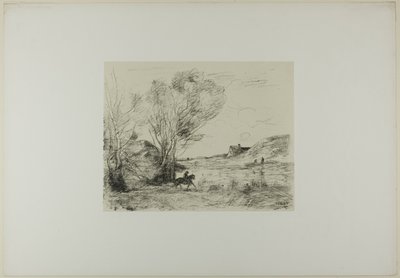 A lovas a nádasban alkotó: Jean Baptiste Camille Corot