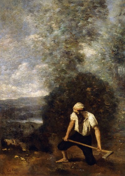 Der Holzfäller von Jean Baptiste Camille Corot