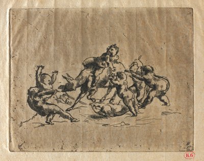 Bacchanal gyerekekkel és szamárral alkotó: Jean-Baptiste Carpeaux