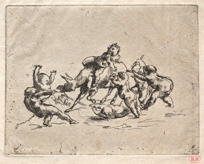 Bacchanal gyerekekkel és szamárral. alkotó: Jean-Baptiste Carpeaux