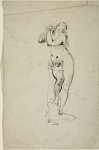 Álló nő összekulcsolt kézzel alkotó: Jean-Baptiste Carpeaux