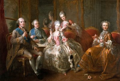 A csokoládé A Penthièvre család alkotó: Jean Baptiste Charpentier
