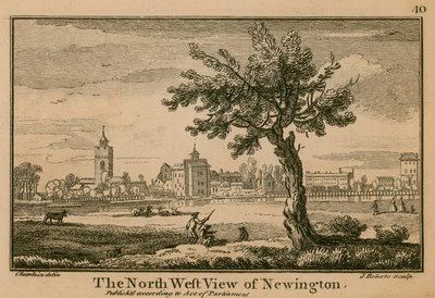 Newington északnyugati nézete alkotó: Jean Baptiste Claude Chatelain