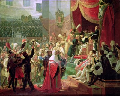 A Becsületlégió első keresztosztása a rokkantok templomában, 1804. július 14., 1812. alkotó: Jean Baptiste Debret