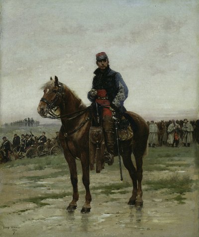 Egy lovas tiszt, 1877. alkotó: Jean Baptiste Edouard Detaille