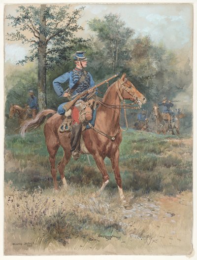 Vadász lóháton alkotó: Jean Baptiste Edouard Detaille