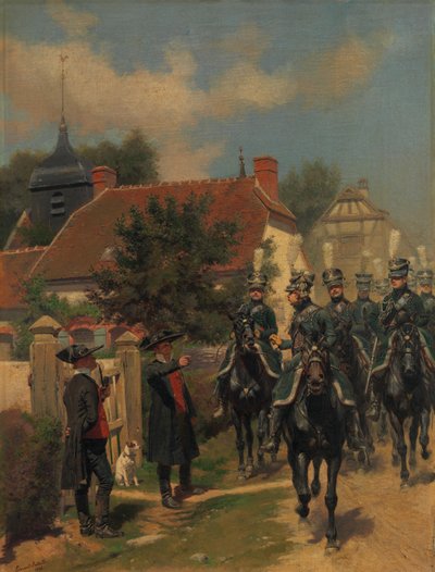 Ordonnancei csendőrök, 1894. alkotó: Jean-Baptiste Edouard Detaille