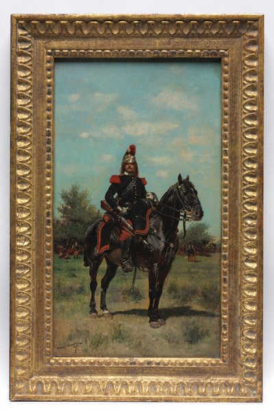 Lovas dragonyos tiszt alkotó: Jean Baptiste Edouard Detaille
