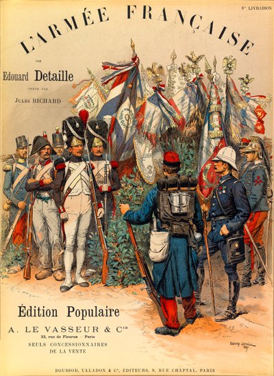 A francia Armee típusai és egyenruhái Jules Richard kapitánytól, illusztrálta: Edouard Detaille (1848-1912): Edouard Detaille L