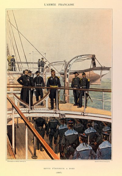 Jules Richard kapitány francia hadseregének típusai és egyenruhái, illusztrálta Edouard Detaille (1848-1912): Marine: Revue d