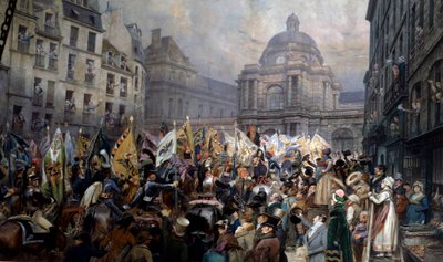 az ulmi és austerlitzi csata után (január 1.) átadták a trófeák szenátusának alkotó: Jean-Baptiste Edouard Detaille