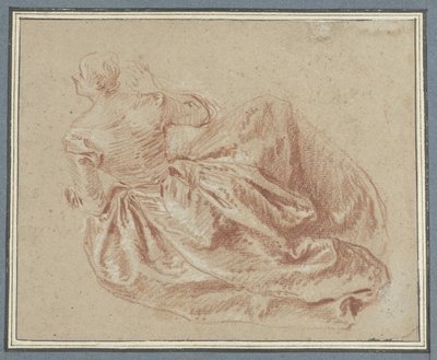 Hölgy ül a földön alkotó: Jean Baptiste François Pater