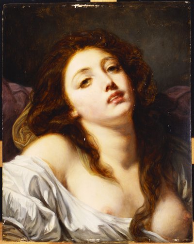 Fiatal nő, mellhosszú alkotó: Jean Baptiste Greuze