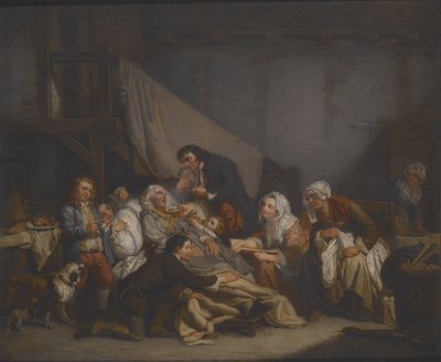 Egy öregember halála (olaj, vászon) alkotó: Jean Baptiste Greuze