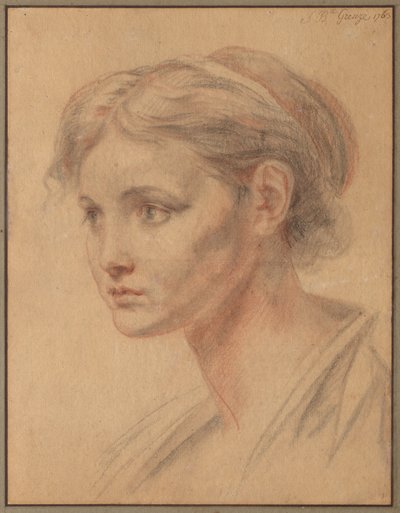 Egy lány feje, 1763. alkotó: Jean Baptiste Greuze