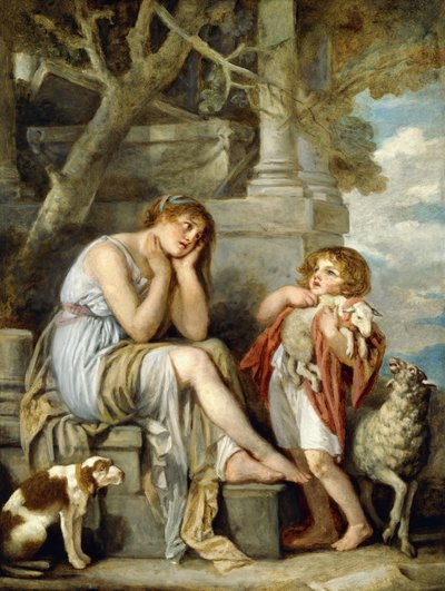 A Cheri bárány, alkotó: Jean Baptiste Greuze