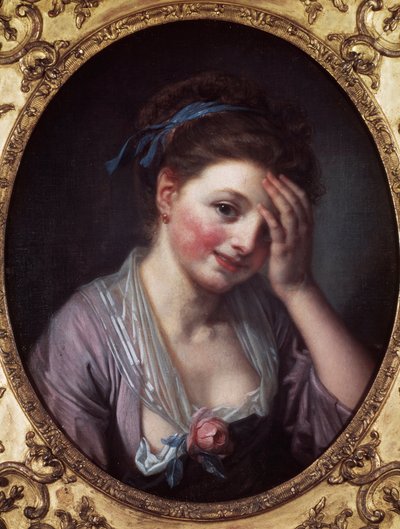 A lánynál van a rózsa Jean Baptiste Greuze (1725-1805) festménye XVIII. Párizs, Musee Cognacq Jay. alkotó: Jean Baptiste Greuze