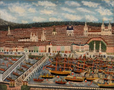 Bordeaux látképe, 1884 alkotó: Jean-Baptiste Guiraud
