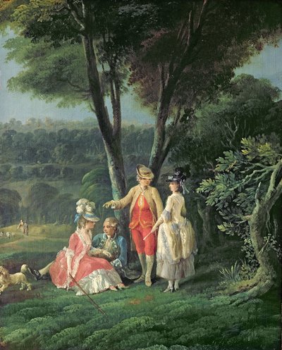 Séta a parkban alkotó: Jean-Baptiste Hilair