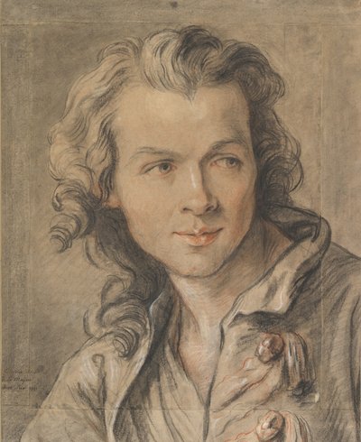 Etienne Maurice Falconet portréja, 1741 alkotó: Jean Baptiste II Lemoyne