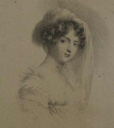 Asszony. Horace Vernet alkotó: Jean-Baptiste Isabey